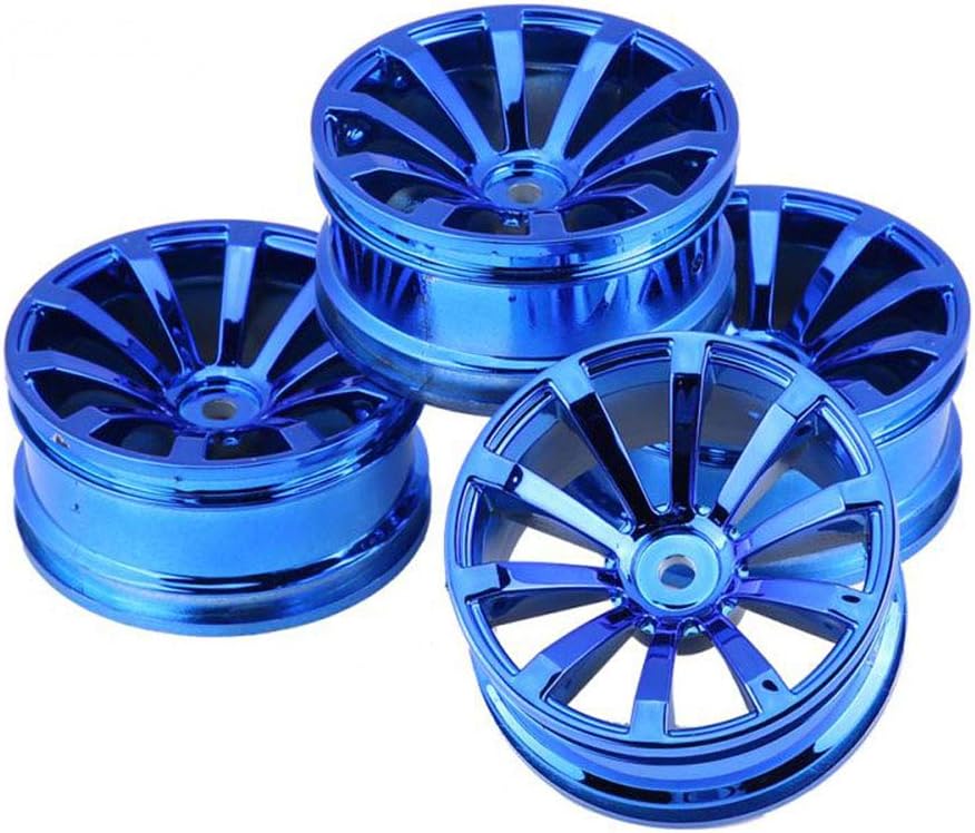 Ruedas de plástico para automóvil a control remoto, diámetro de 2.047 in para escala 110 en carretera, Touring Racing Drift Car Traxxas HSP HPI