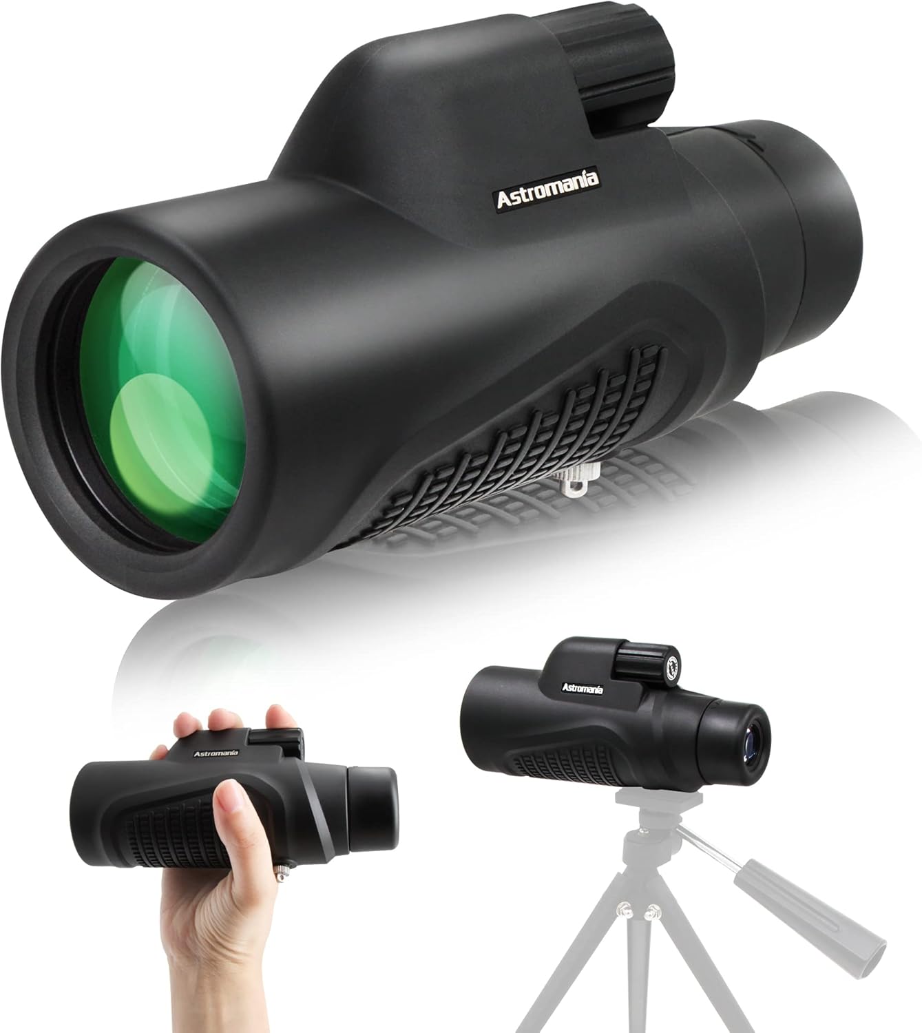 Astromania Telescopio monocular de prisma K9 HD 10X42, impermeable, monoscopio de mano compacto, para observación de aves, camping, viajes, paisajes