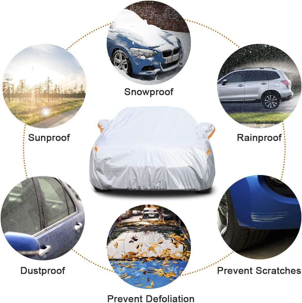 Kayme – Cubierta de 6 capas para vehículo utilitario deportivo, impermeable, apta para todo tipo de clima, protección completa para exteriores