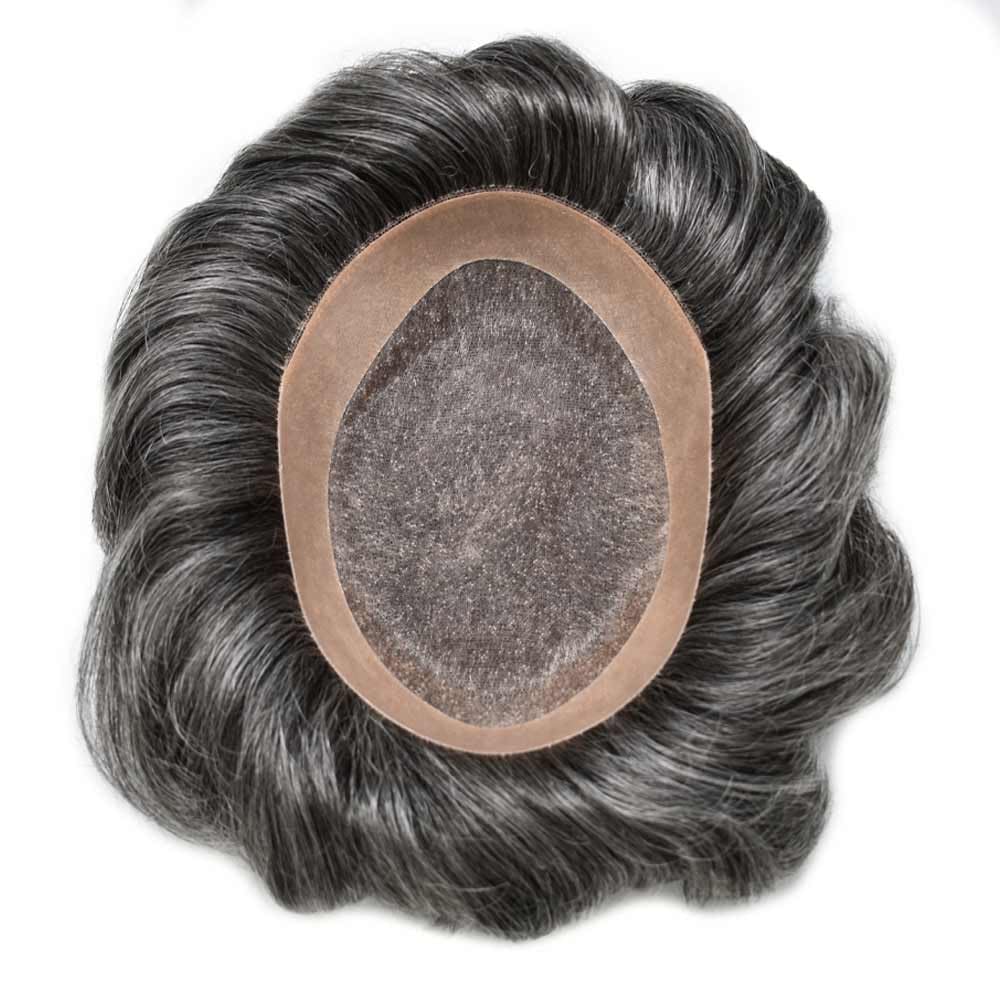 Monofilamento Toupee para hombres, piezas de cabello humano real, duradero, fino, mono para hombre, sistema de cabello para hombres, sistema de