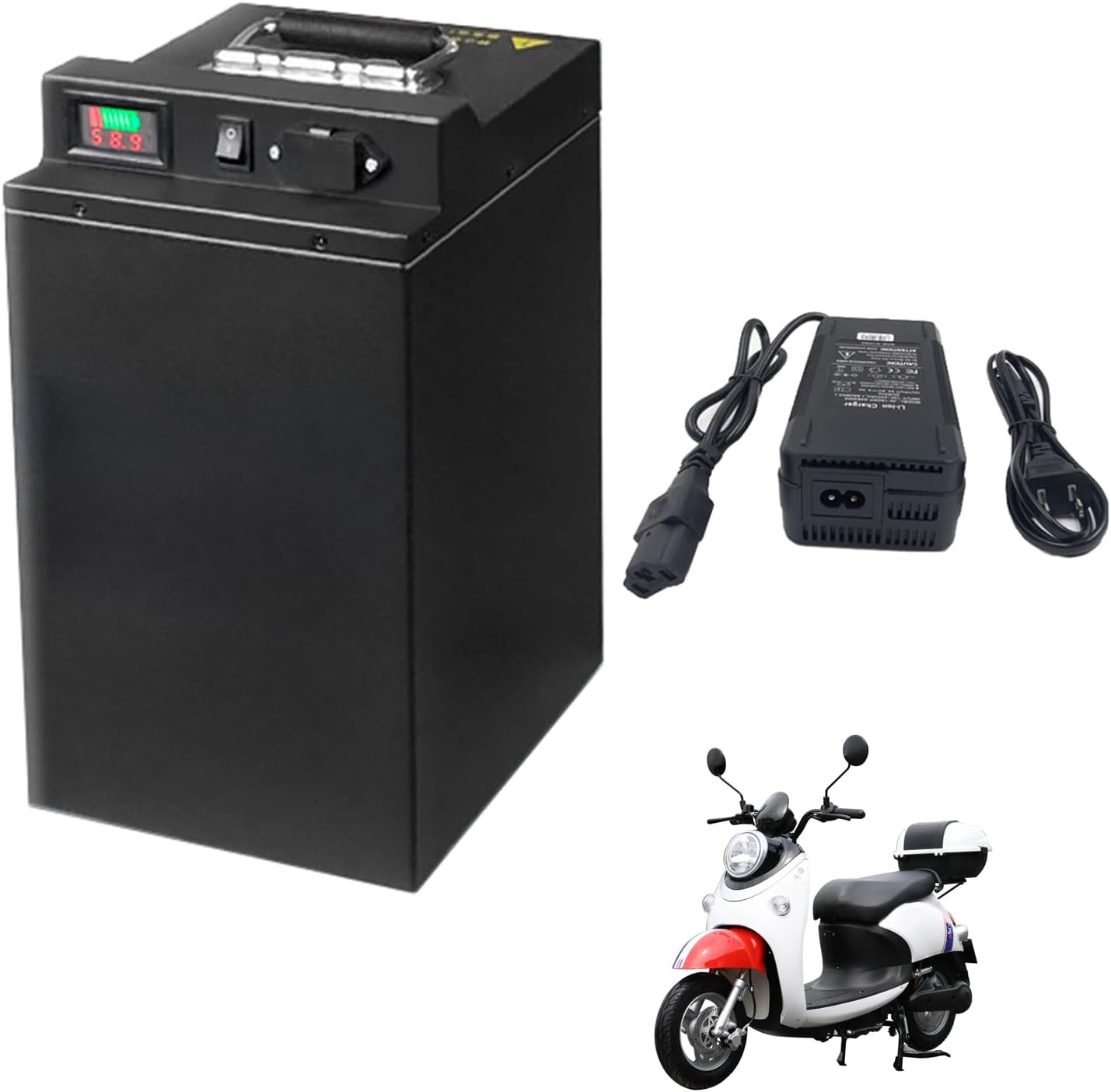 Batería de motocicleta 72 V, 85 Ah, 75 Ah, 65 Ah, 55 Ah, 45 Ah, 35 Ah, 25 Ah, batería de litio de 72 voltios, paquete de batería para ciclomotor de