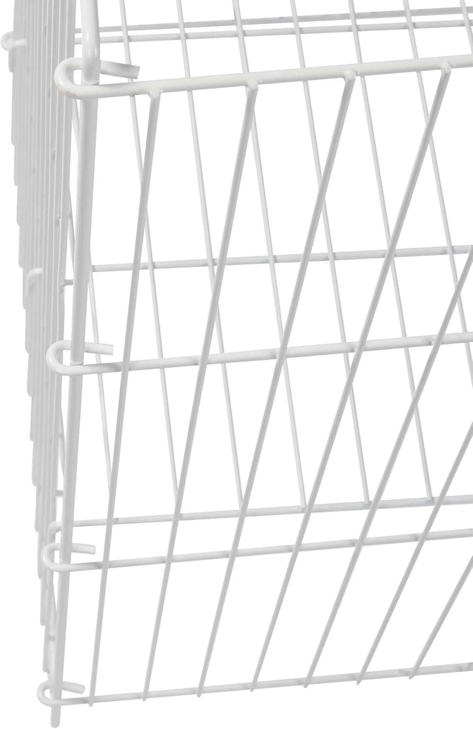 Cubo de basura de alambre blanco – 18″ X 18″ X 30″