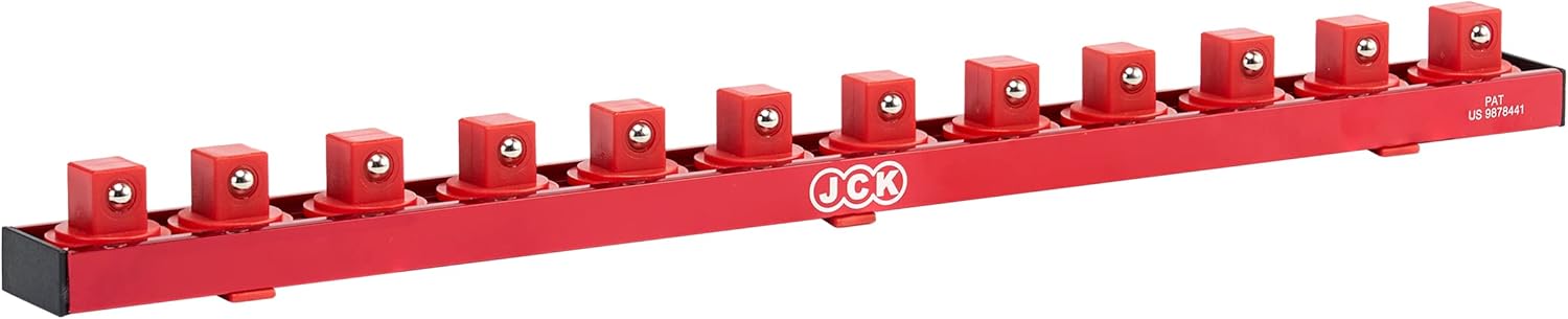 JCK Organizador de enchufes de aluminio de calidad profesional (enchufe de 12 pulgada) con tira de diseño especial y pernos de posicionamiento