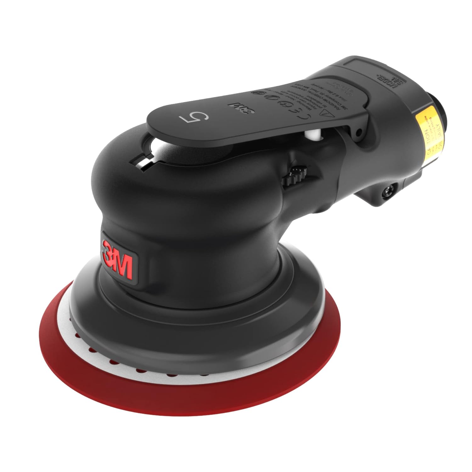 3M Lijadora orbital aleatoria neumática, Xtract ROS, 88939, 5 pulgadas, sin vacío, órbita de 516 pulgadas, ligera y cómoda, 12000 RPM, motor de 209
