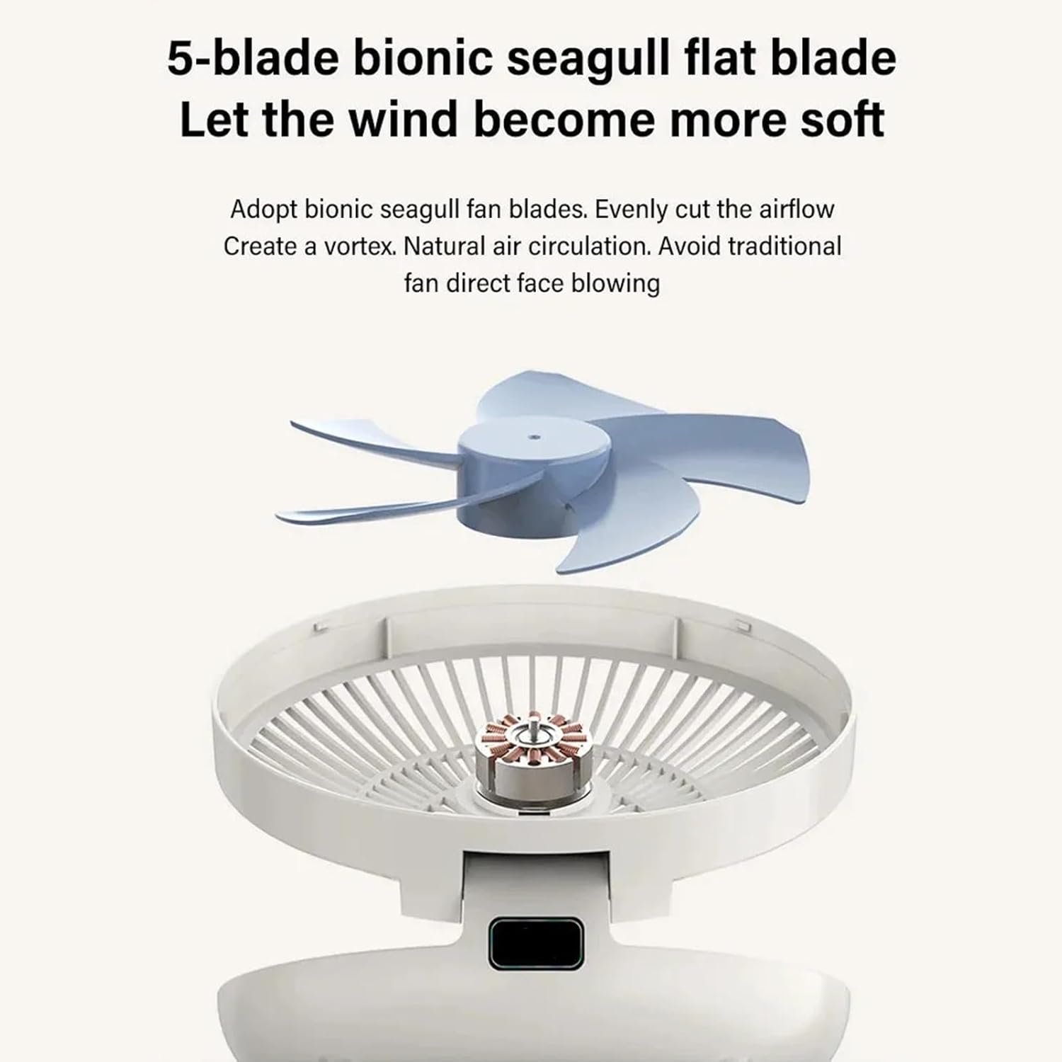 Ventilador de cocina de doble uso para el hogar, ventilador de batería recargable, ventilador de escritorio pequeño, 3 velocidades, gancho para