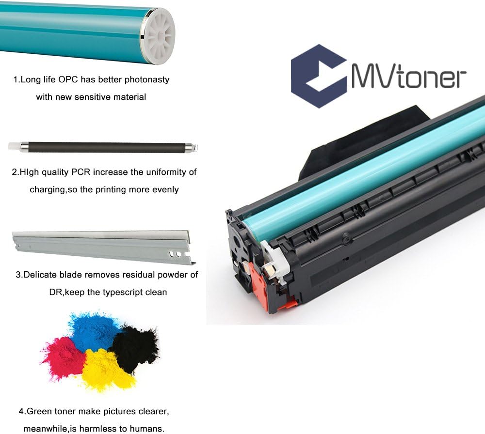 MVtoner Cartucho de tóner de repuesto compatible para HP 201X CF400X CF401X CF402X CF403X, alto rendimiento 5PK para impresora HP Color Laserjet Pro