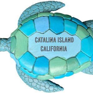 R and R Imports Catalina Island California Souvenir – Imán de resina pintada a mano para refrigerador, diseño de atardecer y tortuga verde, 3 R and R Imports Catalina Island California Souvenir – Imán de resina pintada a mano para refrigerador, diseño de atardecer y tortuga verde, 3