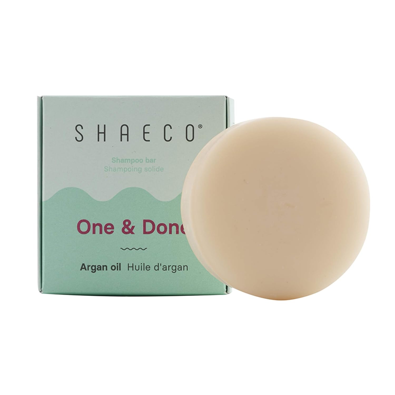 Barra de champú, una y hecha para todo tipo de cabello, con aceite de argán, 4 onzas