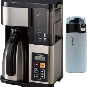 Zojirushi EC-YTC100XB – Cafetera de 10 tazas (acero inoxidable, negro) paquete con vaso de acero inoxidable de doble pared de 12 onzas (2 artículos) Zojirushi EC-YTC100XB – Cafetera de 10 tazas (acero inoxidable, negro) paquete con vaso de acero inoxidable de doble pared de 12 onzas (2 artículos)