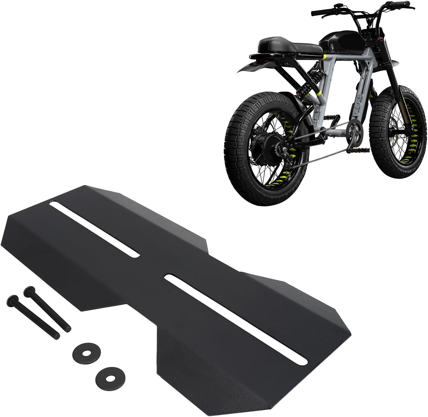 Guardabarros medio para Super 73, guardabarros medio para bicicleta eléctrica Super 73 S1Super 73 S2Super 73 RX negro