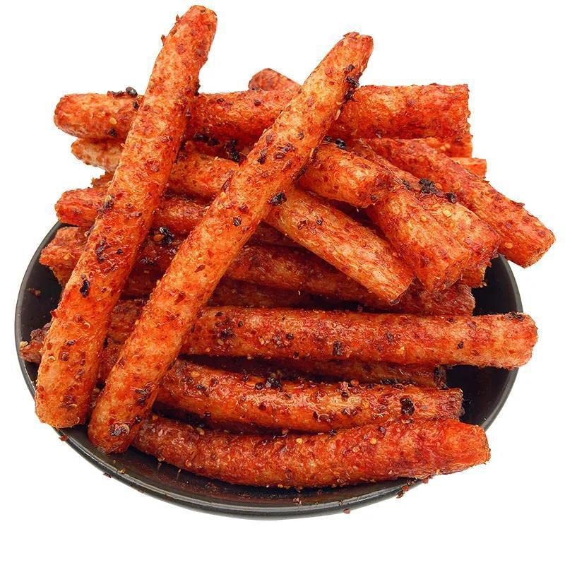 Spicy Strip – Pequeño gluten de Latiao, nostalgia de Latiao, sabor picante dulce, vegano, sabor picante y picante clásico instantáneo chino (palo de