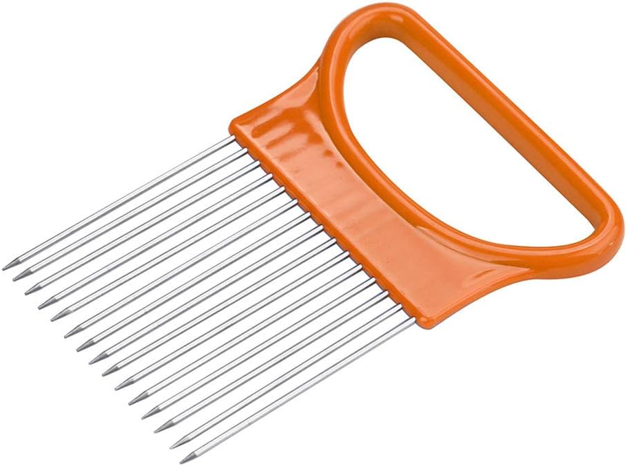 AKOAK 1 paquete de utensilios de cocina, rebanada de tomate, cebolla, horquilla de seguridad para verduras, aguja de carne tierna, herramienta de