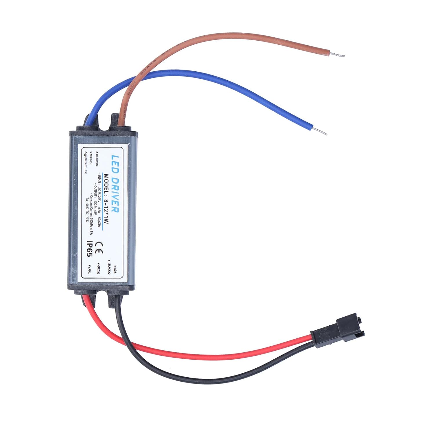 Fuente de alimentación LED Transformador impermeable IP65 AC 85 a 265V a CC 24 a 45V Convertidor de voltaje constante LED Fuente de alimentación de