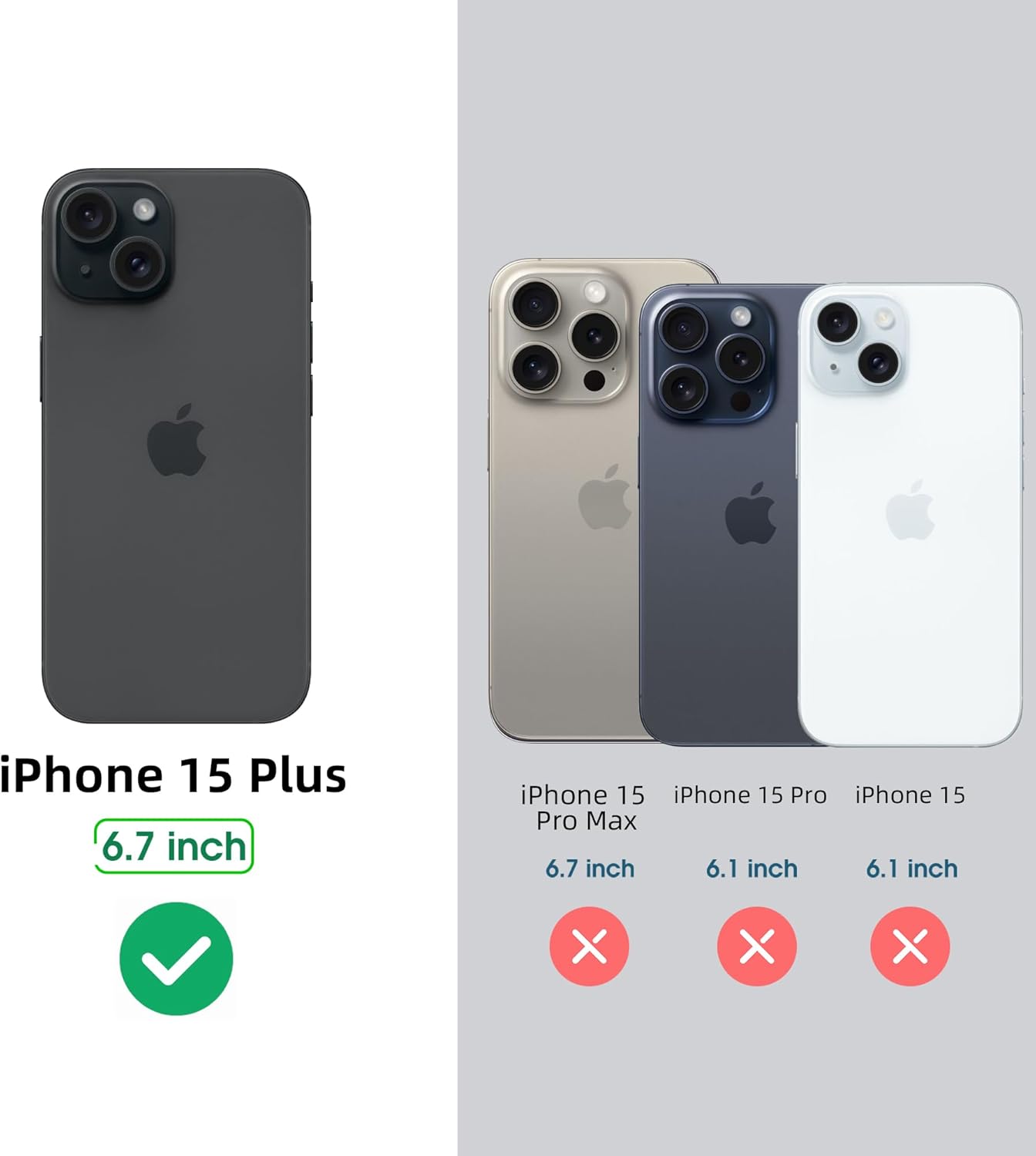 Arae Funda compatible con iPhone 15 con tarjetero y correa para la muñeca, funda con tapa para iPhone 15 de 6.1 pulgadas, para hombres y mujeres,
