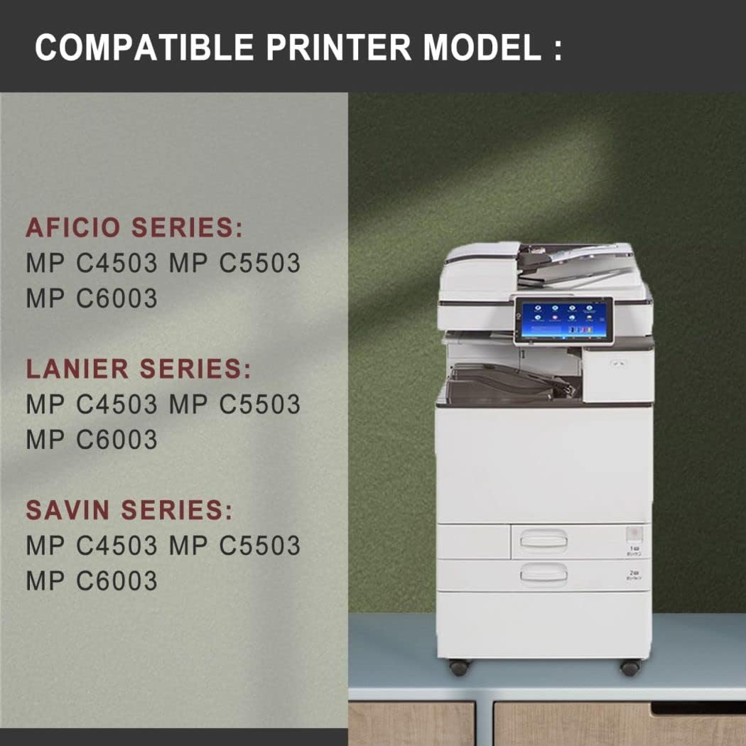 NUCALA Cartucho de tóner compatible 841852 de repuesto para Ricoh Aficio MP C4503 C5503 C6003 Lanier MP C4503 C5503 C6003 Savin MP C4503 C5503 C6003
