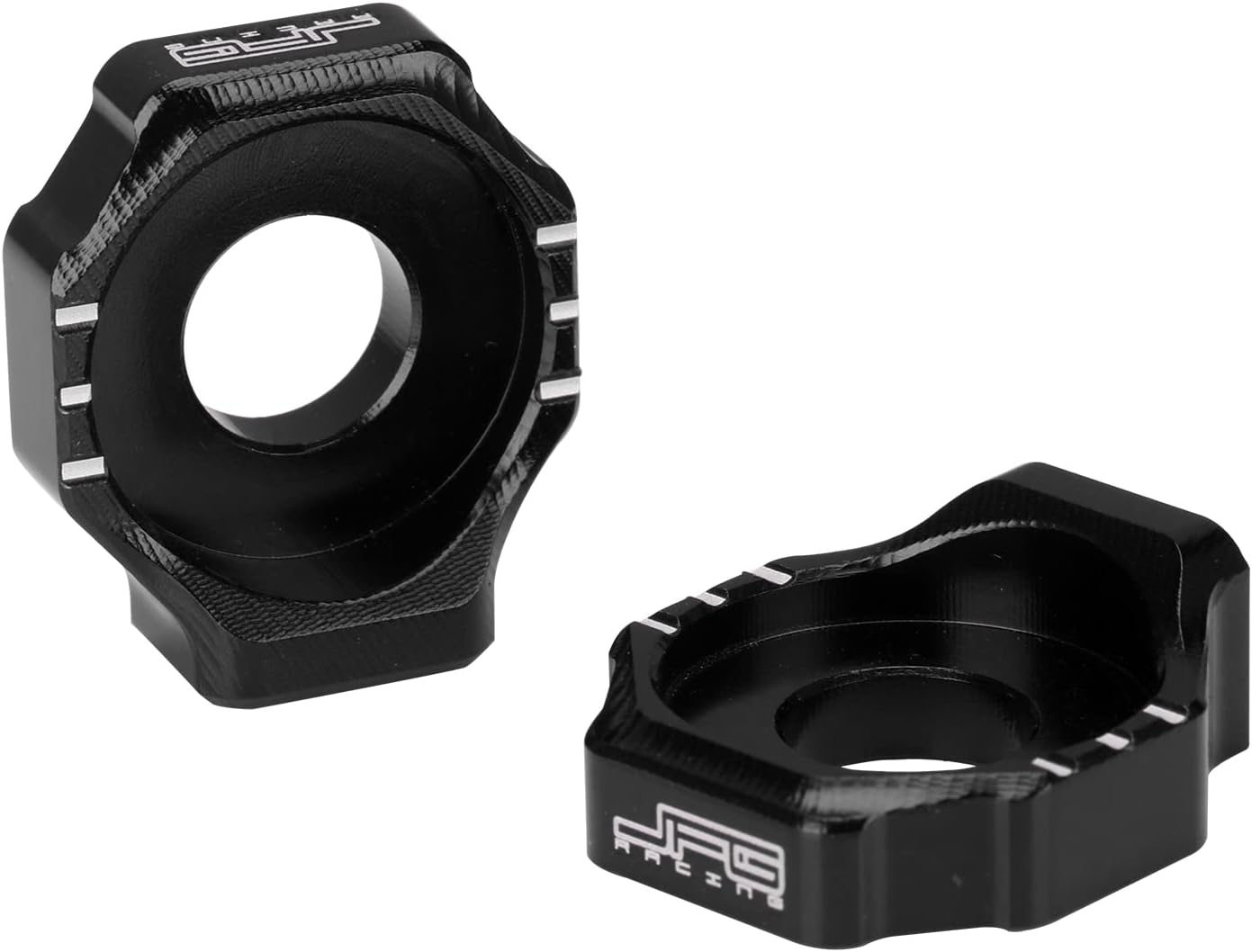 JFG RACING Protector de freno de disco trasero de motocicleta+bloque de eje tensor de eje trasero Ajustador de cadena para Sur Ron SX Segway