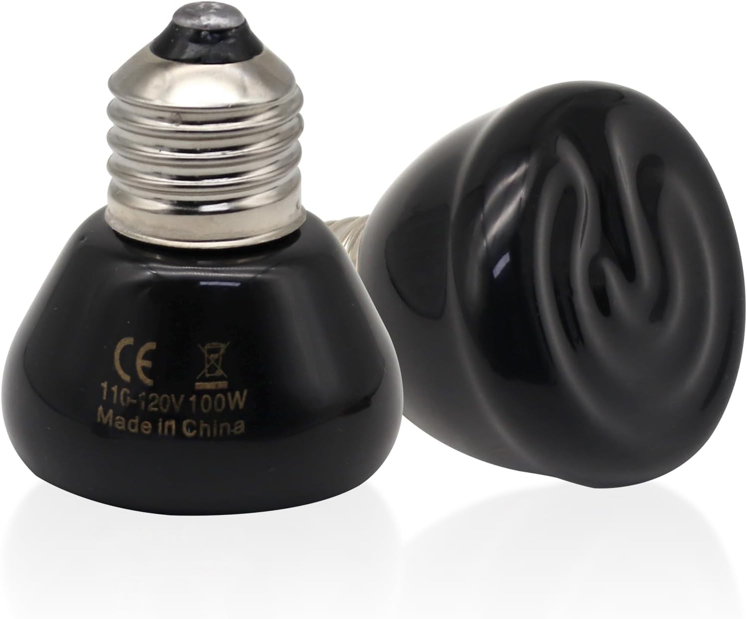 Mini lámpara de calor para reptiles, emisor de calor de cerámica infrarroja de 25 W, bombillas de calor de reptiles sin emisión de luz, lámpara de