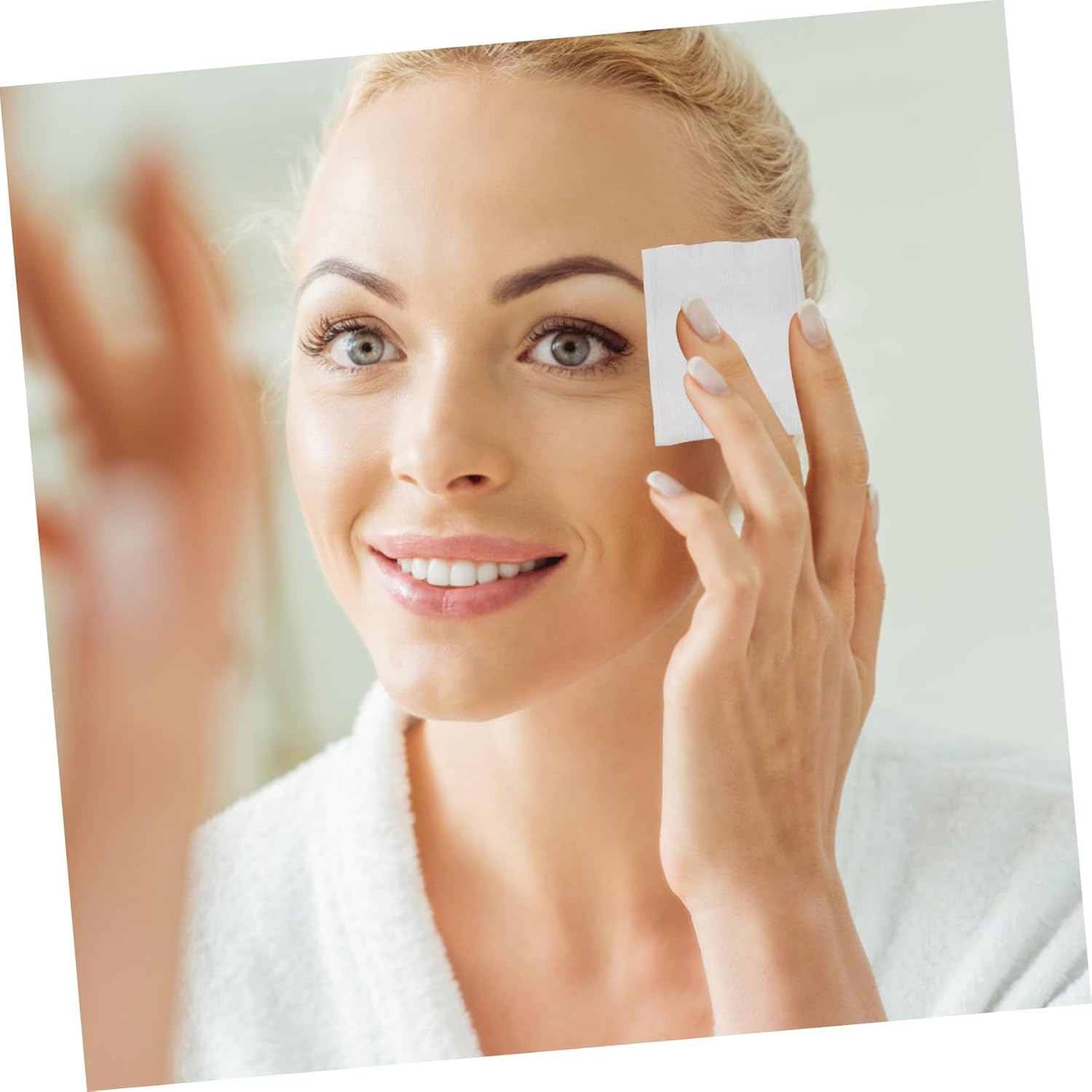 FOMIYES 600 almohadillas de algodón lavables para eliminar el maquillaje, almohadillas de algodón para rondas, para maquillaje facial, almohadillas