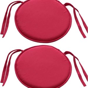 Almohadillas redondas para asiento de silla, 2 cojines circulares impermeables para interiores y exteriores, jardín, comedor, bistró, patio, Almohadillas redondas para asiento de silla, 2 cojines circulares impermeables para interiores y exteriores, jardín, comedor, bistró, patio,