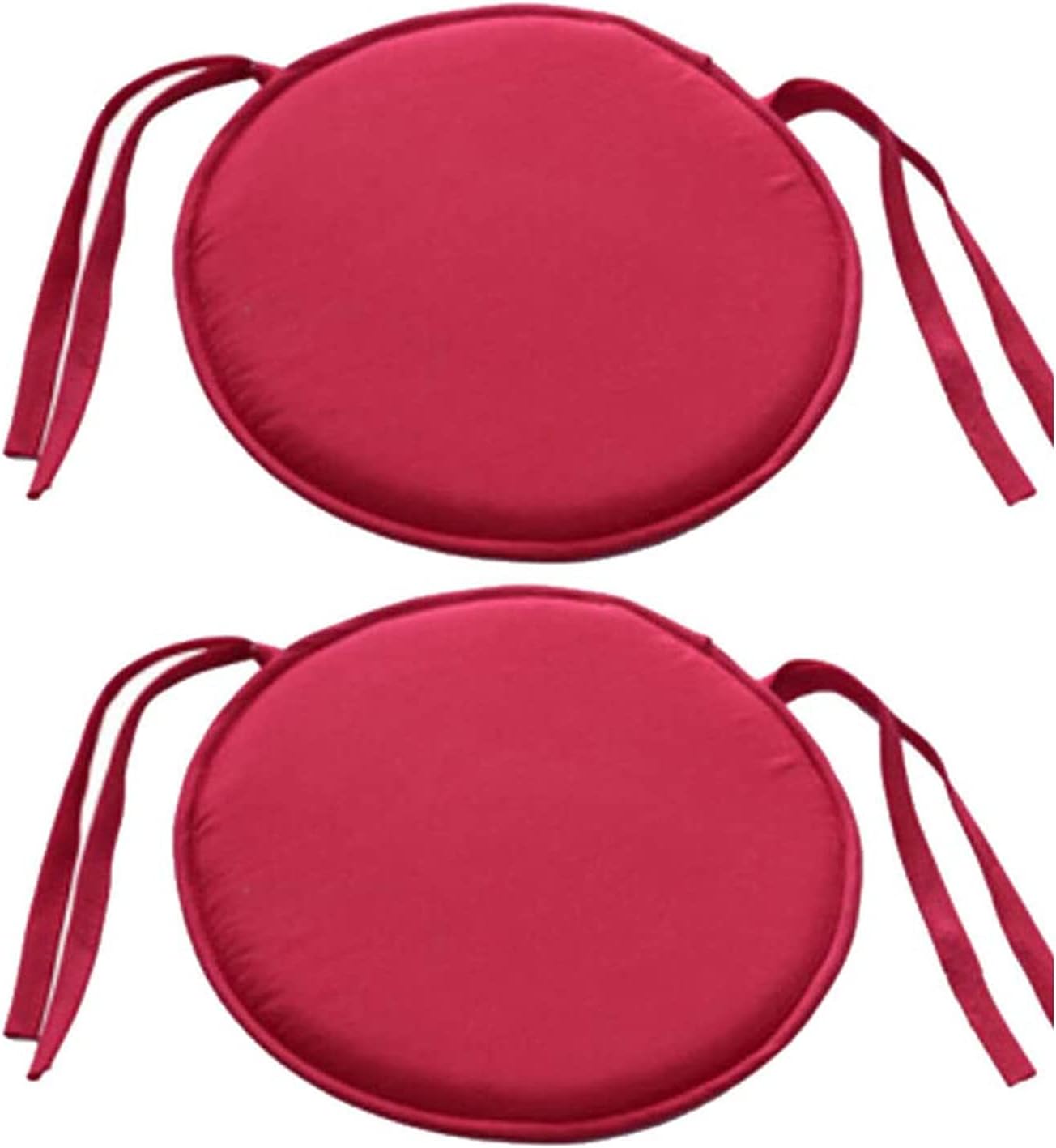 Almohadillas redondas para asiento de silla, 2 cojines circulares impermeables para interiores y exteriores, jardín, comedor, bistró, patio,