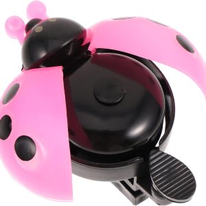 BESPORTBLE Campana de plástico para bicicleta con forma de mariquita para niños, bicicleta, regalo para niños, color rojo BESPORTBLE Campana de plástico para bicicleta con forma de mariquita para niños, bicicleta, regalo para niños, color rojo