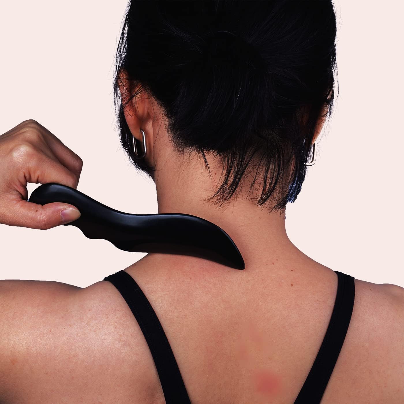 Gua Sha Herramientas de masaje corporal facial, herramientas de masaje de raspado Gua Sha, herramienta de masaje tradicional de piedra Bian,