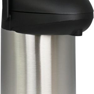 MegaChef 3 litros de acero inoxidable vacío cuerpo bomba tapa aire olla MegaChef 3 litros de acero inoxidable vacío cuerpo bomba tapa aire olla