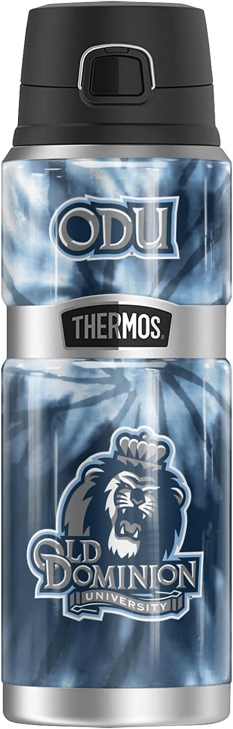 Old Dominion University OFFICIAL Tie-Dye THERMOS STAINLESS KING Stainless Steel Drink Bottle, Vacuum insulated & Double Wall, 24oz