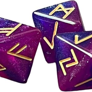 DYNWAVE Juego de 3 dados de acrílico de 12 caras, juego de mesa de dados poliédricos surtidos para juegos de rol, accesorio de adivinación, violeta DYNWAVE Juego de 3 dados de acrílico de 12 caras, juego de mesa de dados poliédricos surtidos para juegos de rol, accesorio de adivinación, violeta