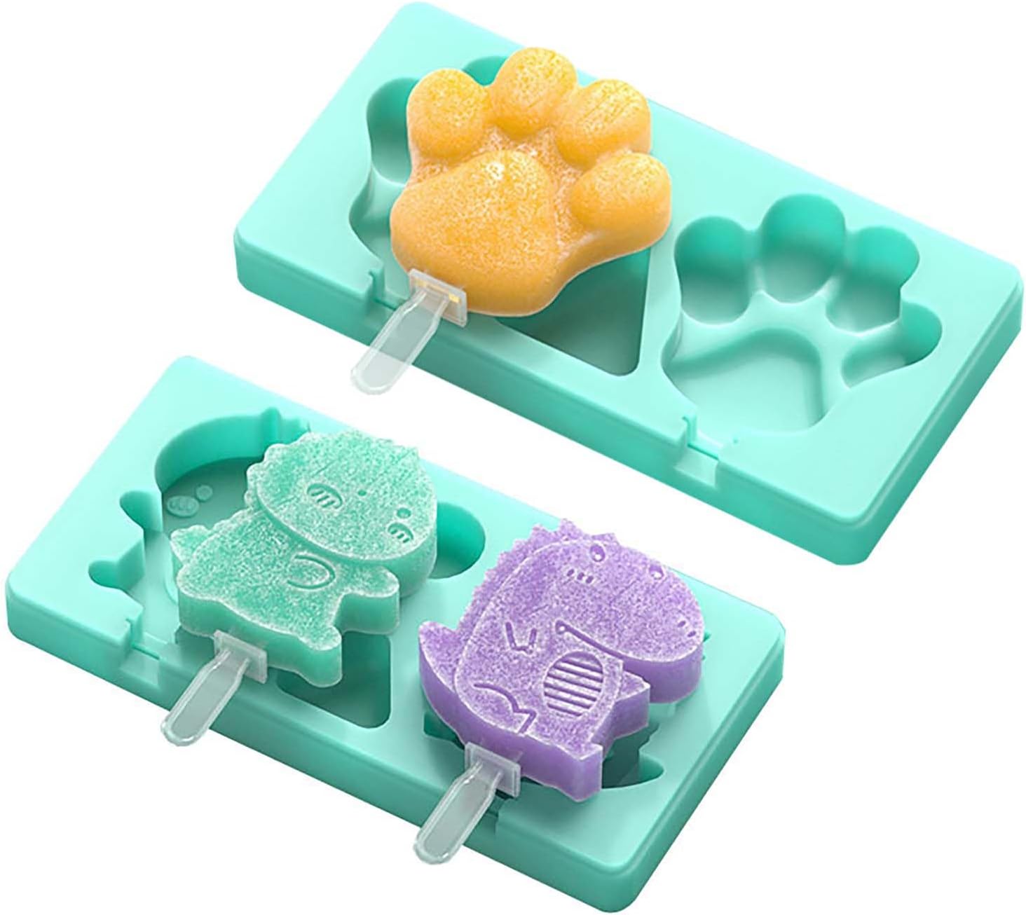 Molde de paleta para gato, molde de dragón, molde para palitos de paletas, molde para cubitos de hielo, molde para bandeja de hielo