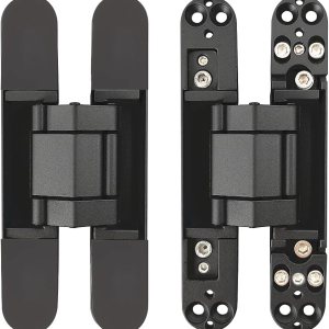 Bisagras invisibles Bisagra de puerta oculta resistente Bisagra oculta 3-D ajustable – Negro -1 par Bisagras invisibles Bisagra de puerta oculta resistente Bisagra oculta 3-D ajustable – Negro -1 par