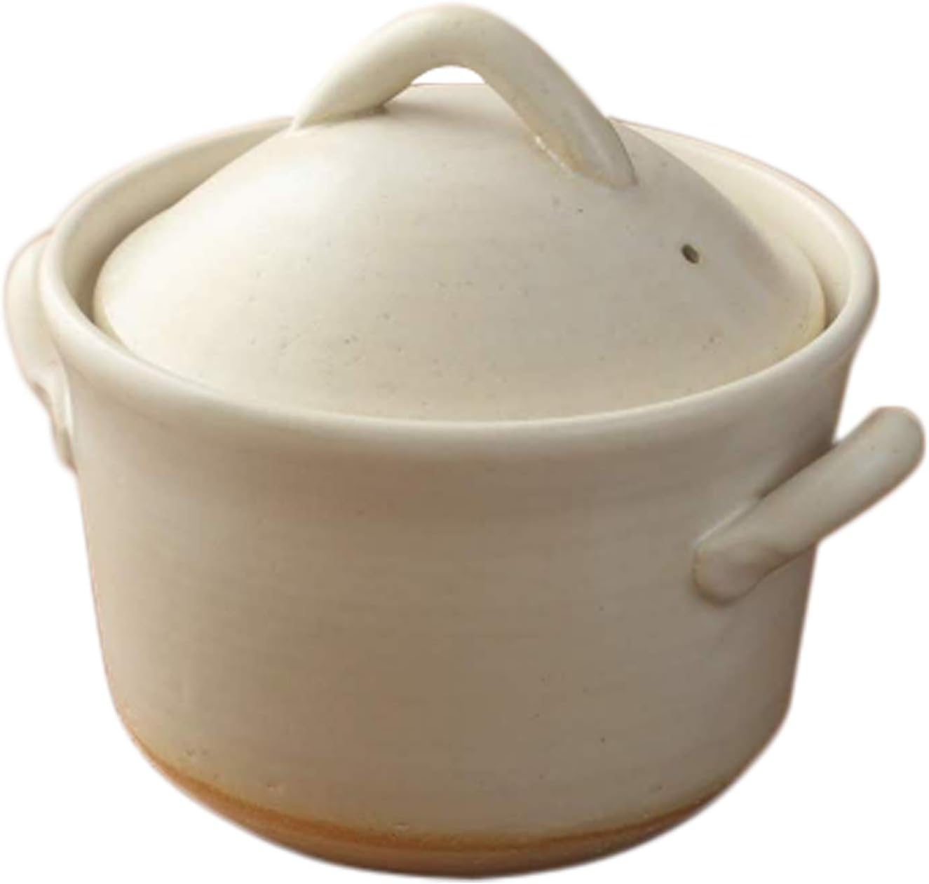 Olla japonesa Donabe Cocer de arroz, 3 Go, 2200 cc, color blanco