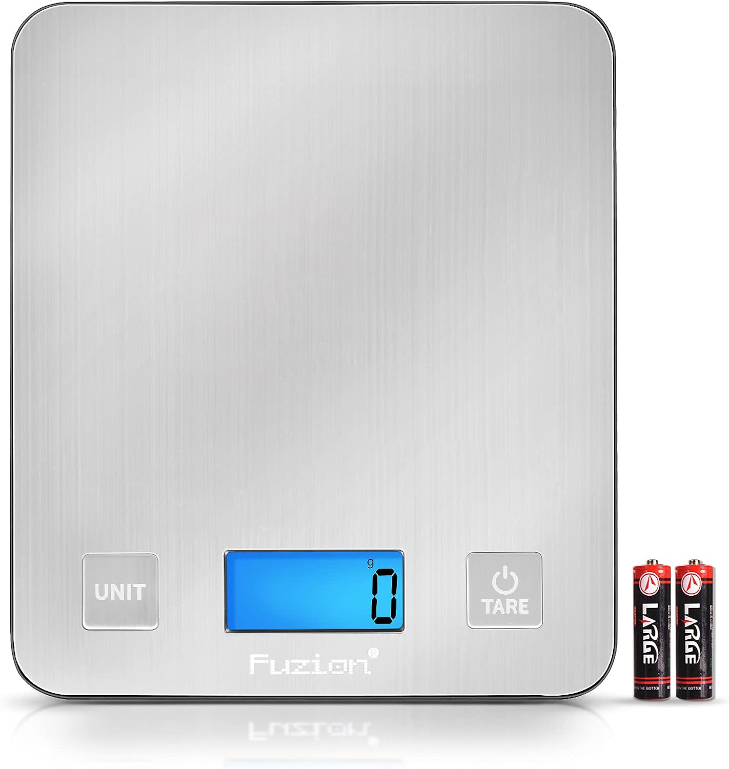 Fuzion Báscula digital de cocina, 5000 g11 lb x 0.1 oz, báscula digital de peso gramos y onzas para pérdida de peso, cocinar y hornear, 5 unidades