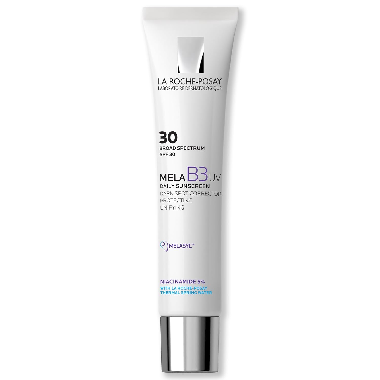 La Roche-Posay Mela B3 – Protector solar diario UV  Hidratante facial con SPF 30 + melasilo antienvejecimiento + 5% niacinamida  Ayuda a corregir y