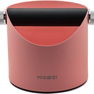 Caja de golpeo molido de espresso, cubo de metal para café, caja profesional para café expreso con barra extraíble y base antideslizante (rosa) Caja de golpeo molido de espresso, cubo de metal para café, caja profesional para café expreso con barra extraíble y base antideslizante (rosa)