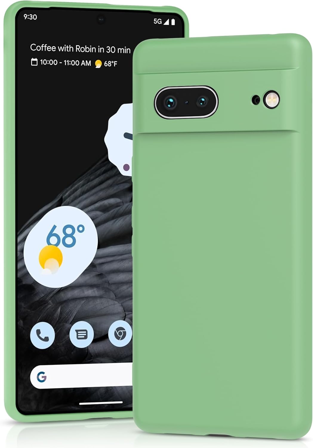 YATWIN Funda de silicona para Google Pixel 7 5G, suave al tacto, a prueba de golpes, a prueba de polvo, antideslizante, cubierta de teléfono de