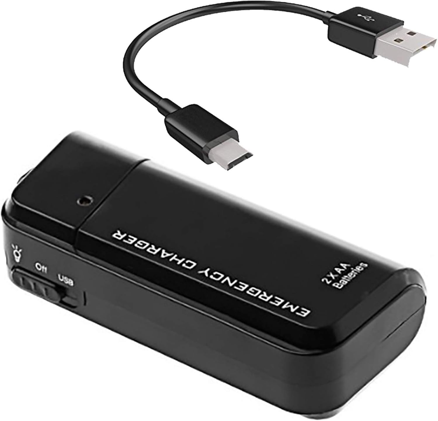 El cargador de viaje de batería AA portátil funciona para Samsung Galaxy Book Pro 360 (15.6 pulgadas) y recargador de emergencia con luz LED. Toma 2