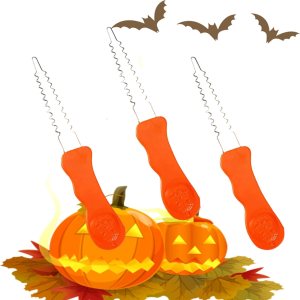 QHZHANG Kit de tallado de calabaza para niños pequeños Halloween linterna cara patrón herramientas (naranja) QHZHANG Kit de tallado de calabaza para niños pequeños Halloween linterna cara patrón herramientas (naranja)