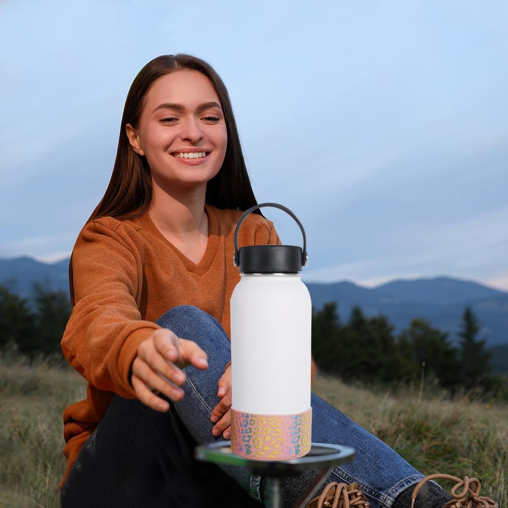 Funda protectora de silicona para botella de agua de 32 onzas y 40 onzas para Hydro Flask, Simple Modern, Takeya, MIRA, Iron Flask y Yeti, sin BPA,