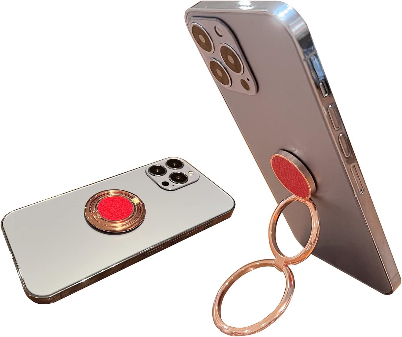 JAHOLAN Soporte de anillo para teléfono, soporte de dedo de rotación de 360, soporte de anillo de teléfono celular, soporte de metal para teléfono