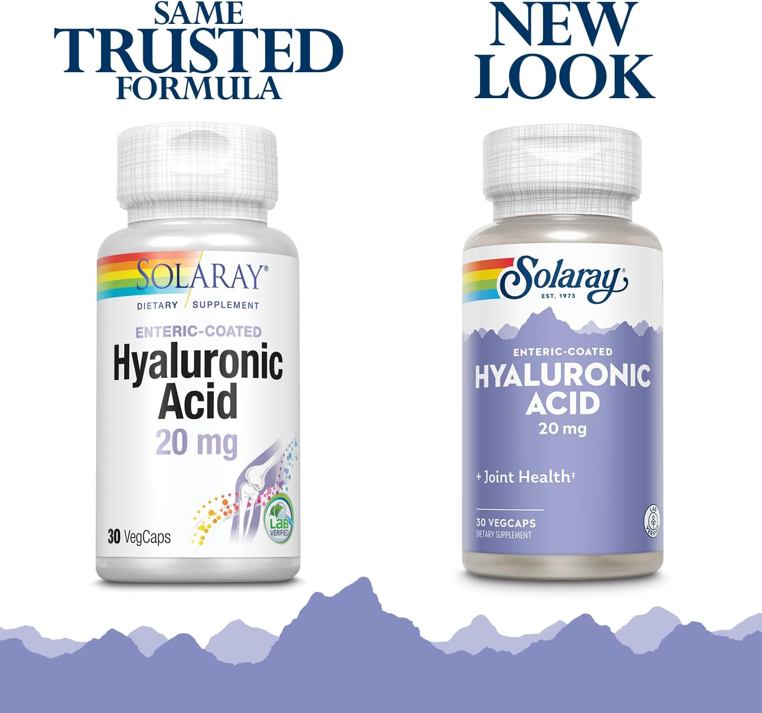 SOLARAY Ácido hialurónico  Ayuda a apoyar la comodidad saludable de las articulaciones y la salud de la piel  con vitamina C  30 cápsulas vegetales
