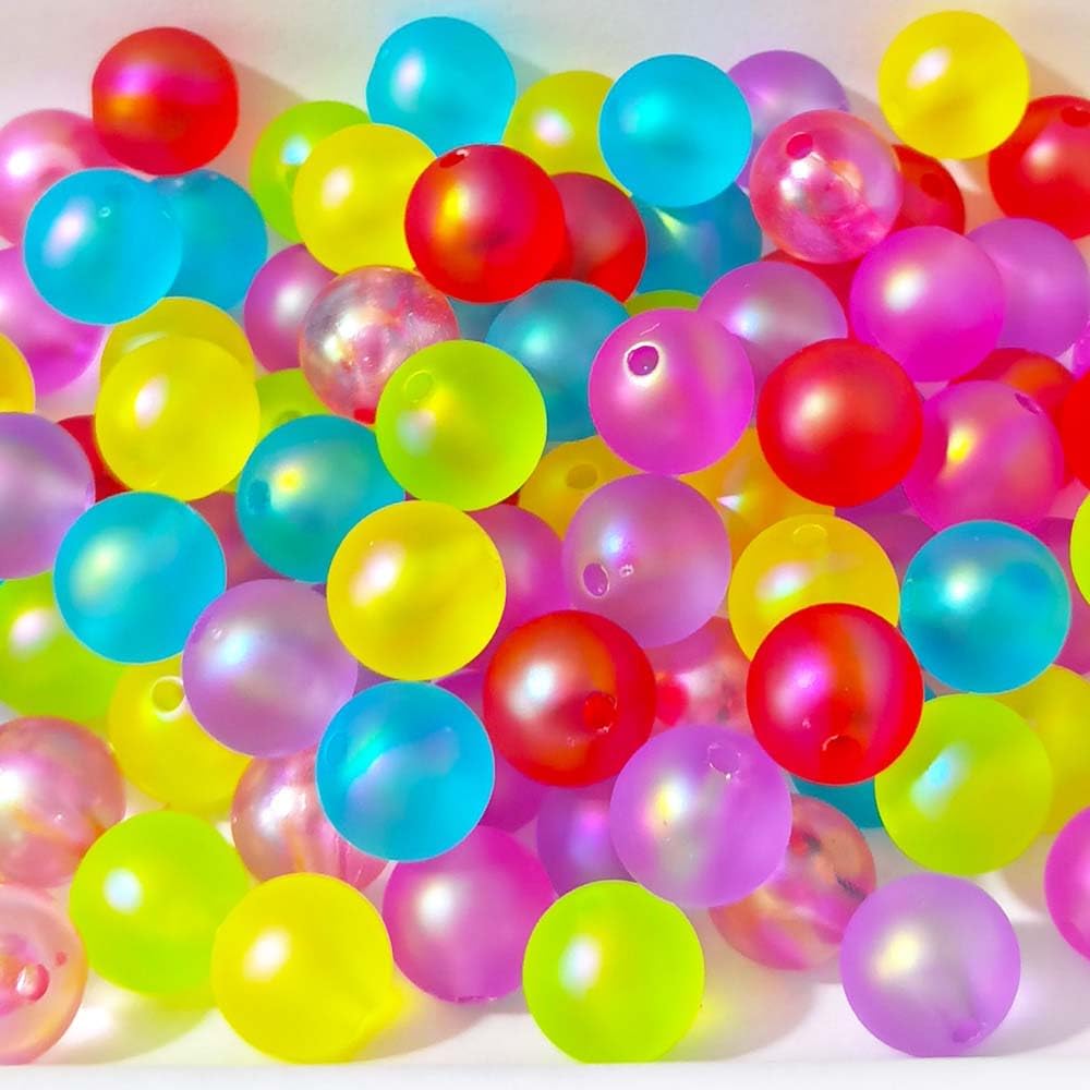 Mezcla de lotes brillantes de silicona con cuentas de bricolaje con cuentas para el cabello, pulseras de collar, adorno artesanal (colores