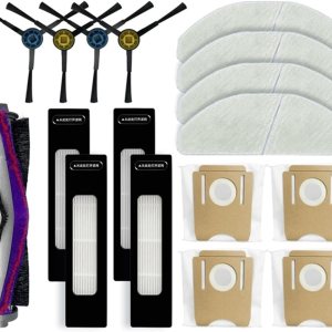 ORCOW Accesorios Cepillo lateral principal Filtro Hepa Trapeador Bolsa de polvo Compatible con Midea S8S8+ Plus ORCOW Accesorios Cepillo lateral principal Filtro Hepa Trapeador Bolsa de polvo Compatible con Midea S8S8+ Plus