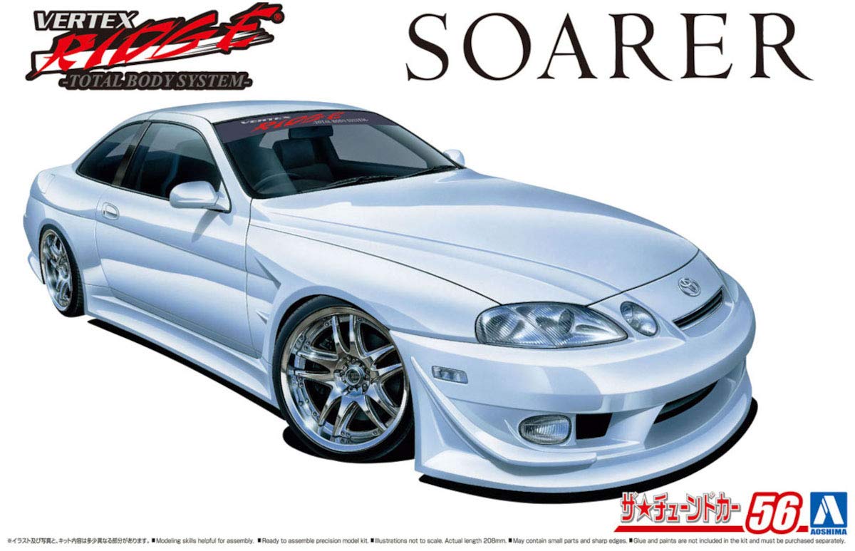Aoshima Toyota Vertex JZZ30 Soarer ’96 Kit de modelo a escala 124