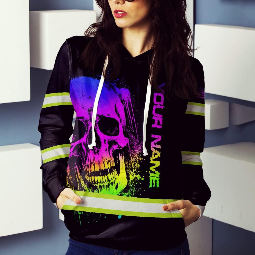 STYLE HIVIS Camisa de calavera de color de alta visibilidad para hombres y mujeres, camisas de seguridad, ropa de trabajo para corredor, trabajador,