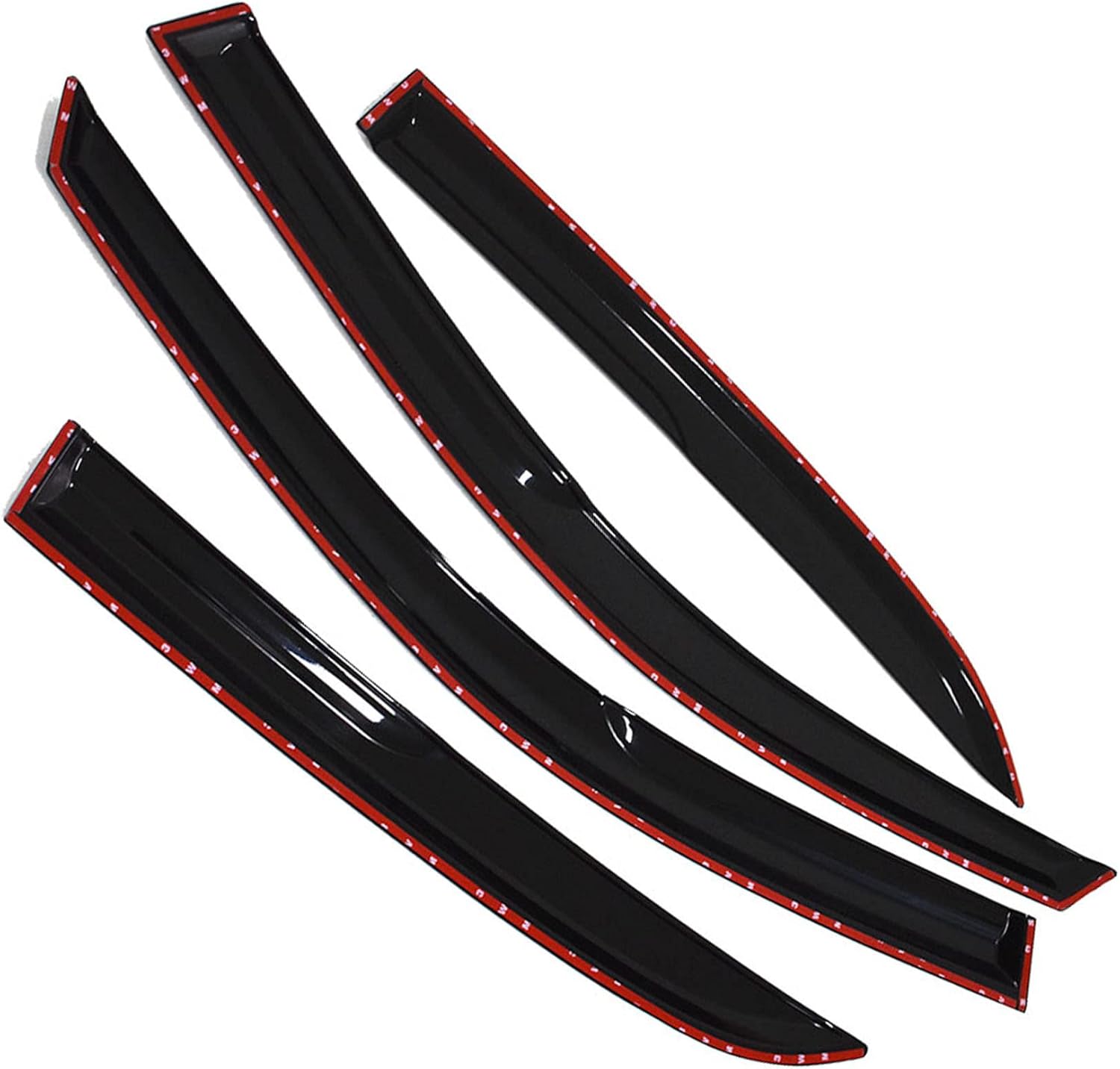 4 viseras laterales para ventana lateral, deflectores, deflectores de ventilación, repuesto para Accord Sedan 2003-2007 de 4 puertas
