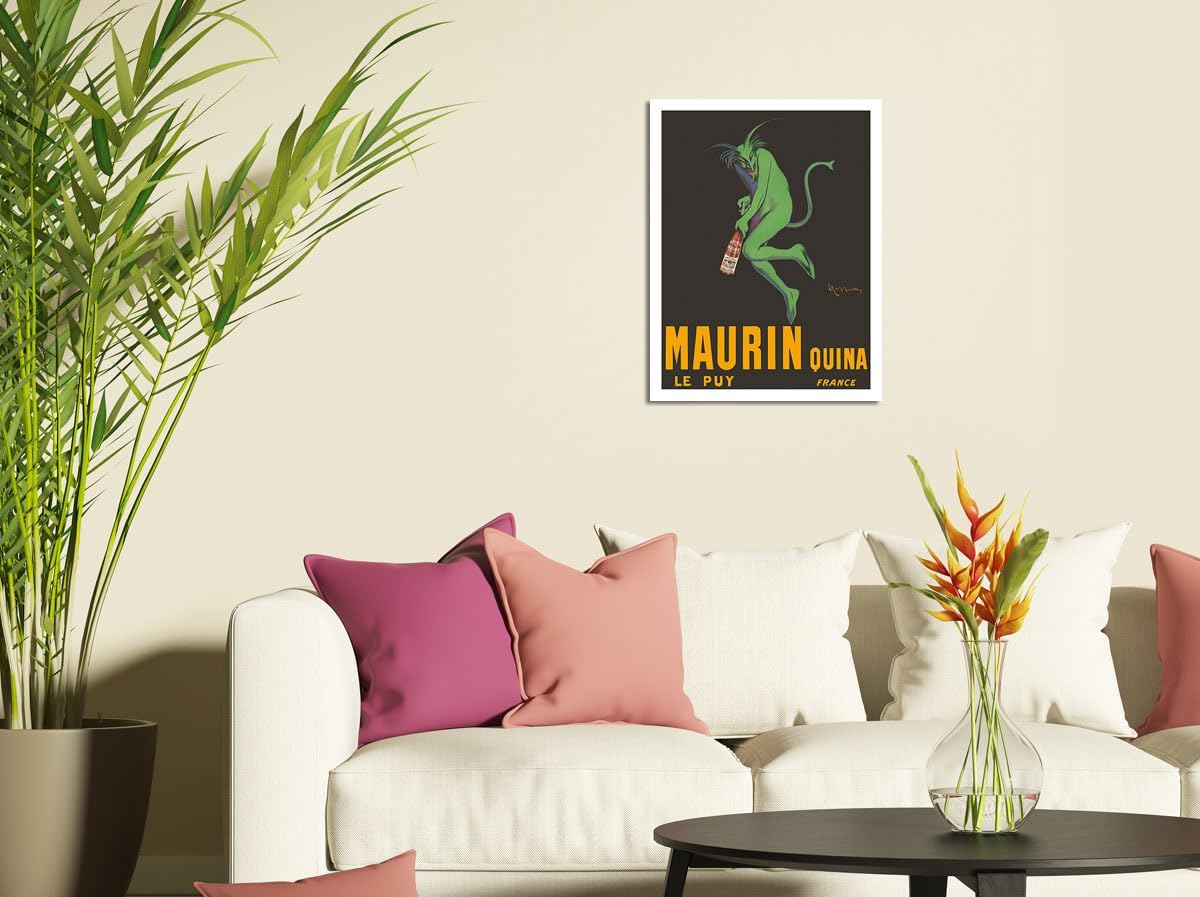 Maurin Quina – Quinina Apéritif – Diablo verde – Le PUY, Francia – Póster publicitario vintage por Leonetto Cappiello c.1906 – Impresión artística