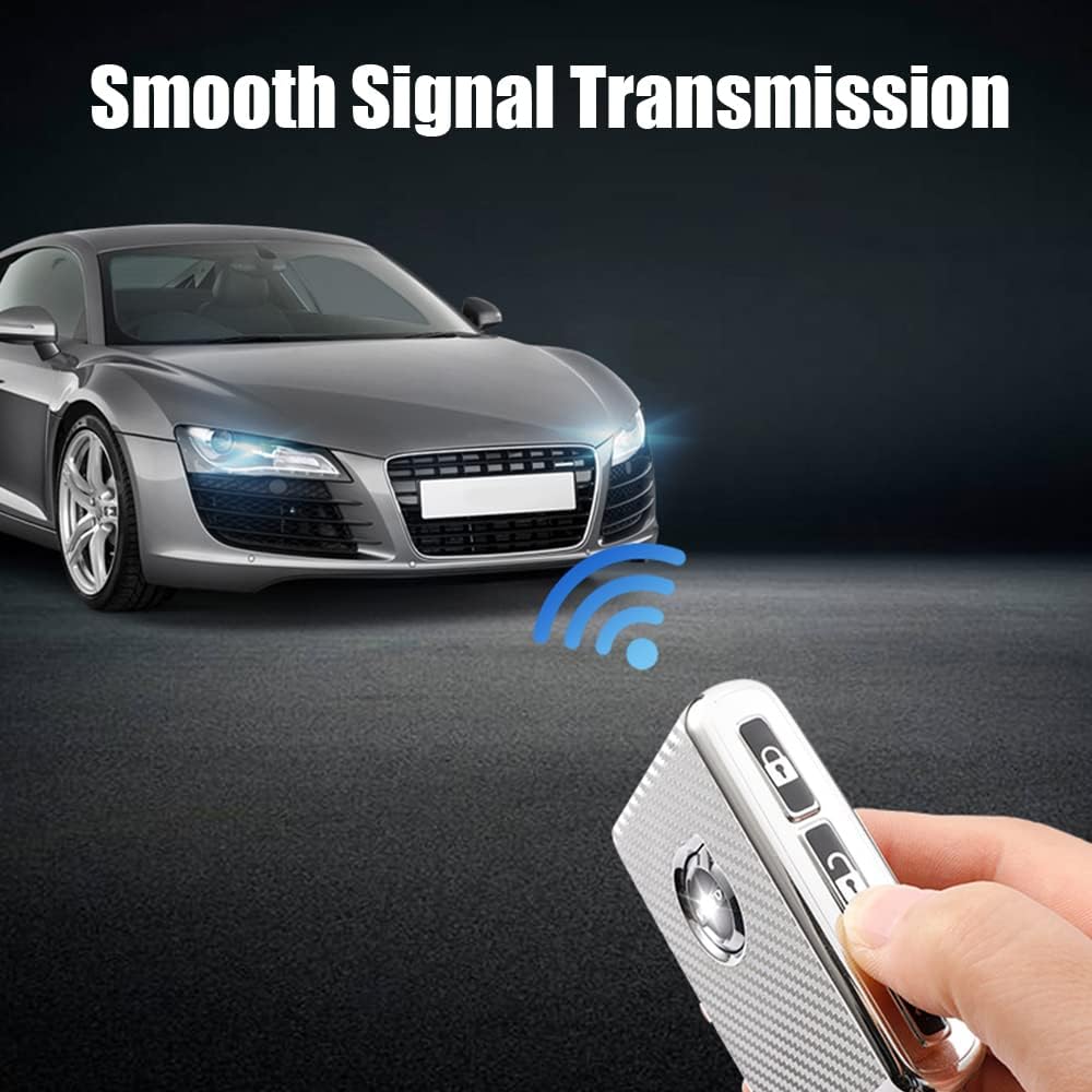 HIBEYO Funda para llavero de coche con textura de fibra de carbono de TPU con llavero se adapta a Volvo XC90 XC60 XC40 S60 S90 V90 V60 Polestar 1 T5