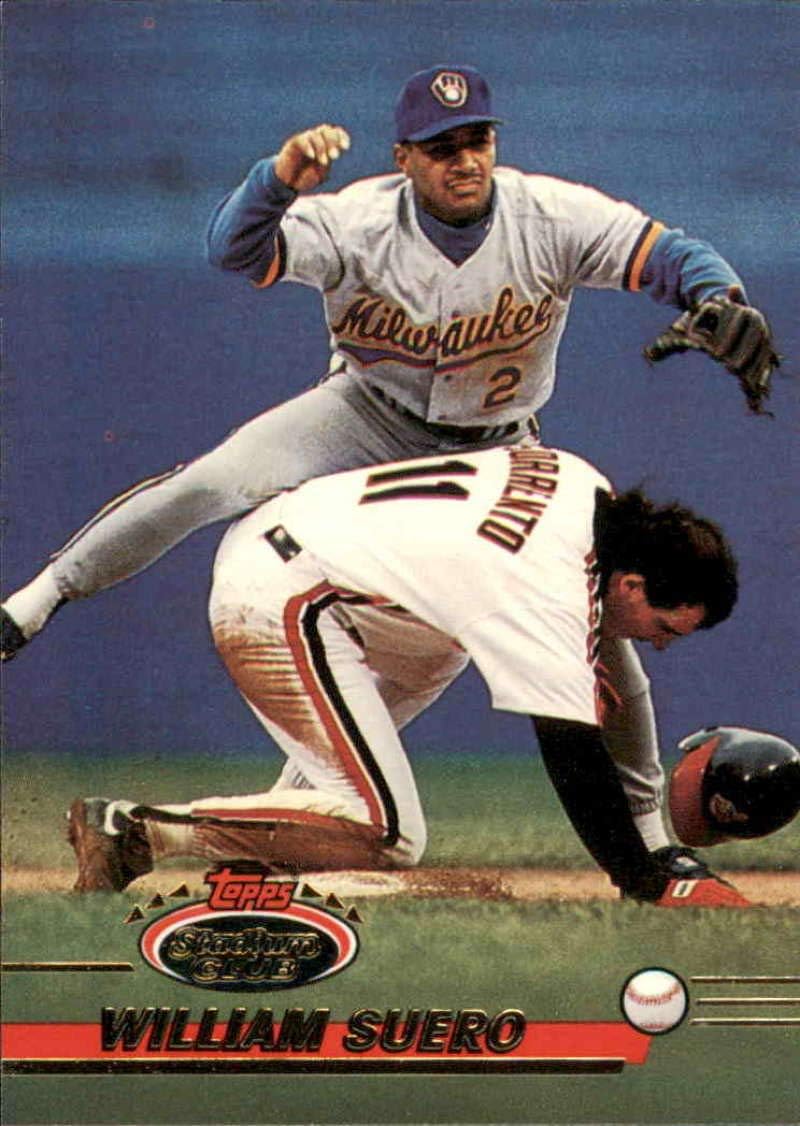 Baseball MLB 1993 Stadium Club #377 William Suero VG Brewers