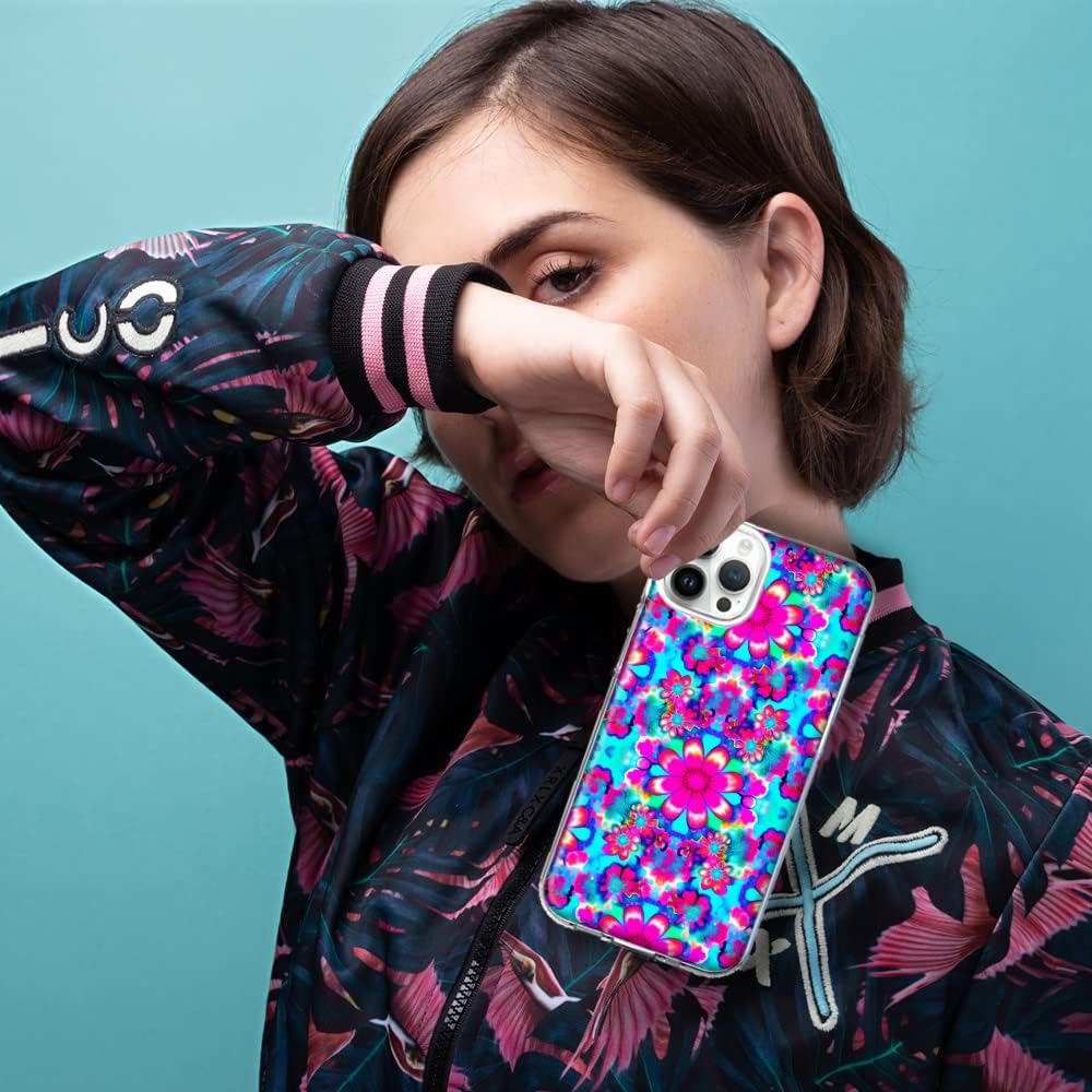 MUNDAZE – Case for Samsung Galaxy S10 Plus Slim Hybrid Shockproof Hard Shell Soft TPU Heavy Duty Protective Phone Cover – Cute Girly Art Design